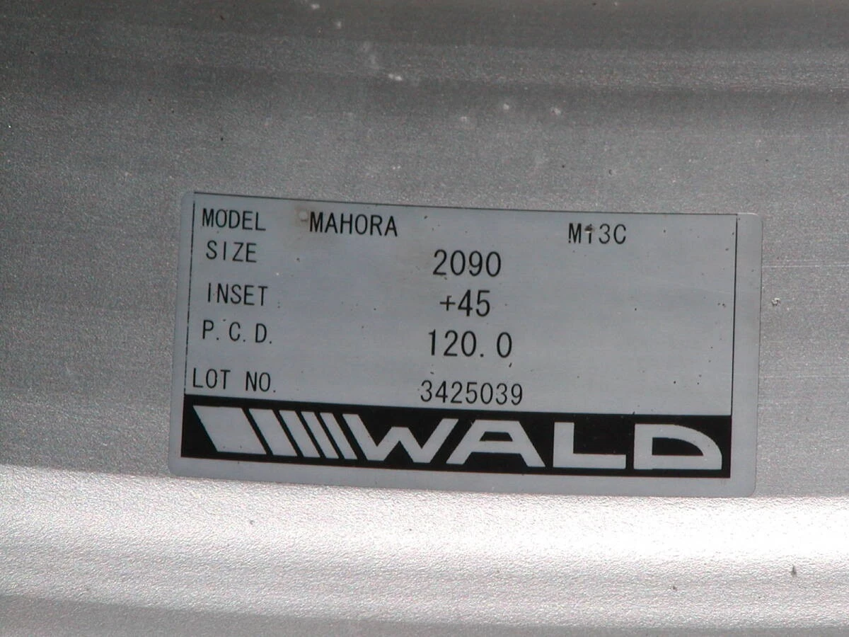 JDM Top-quality wheels approximately ¥650000. WALD Mahora M13C 9J +45 No Tires - Image 4
