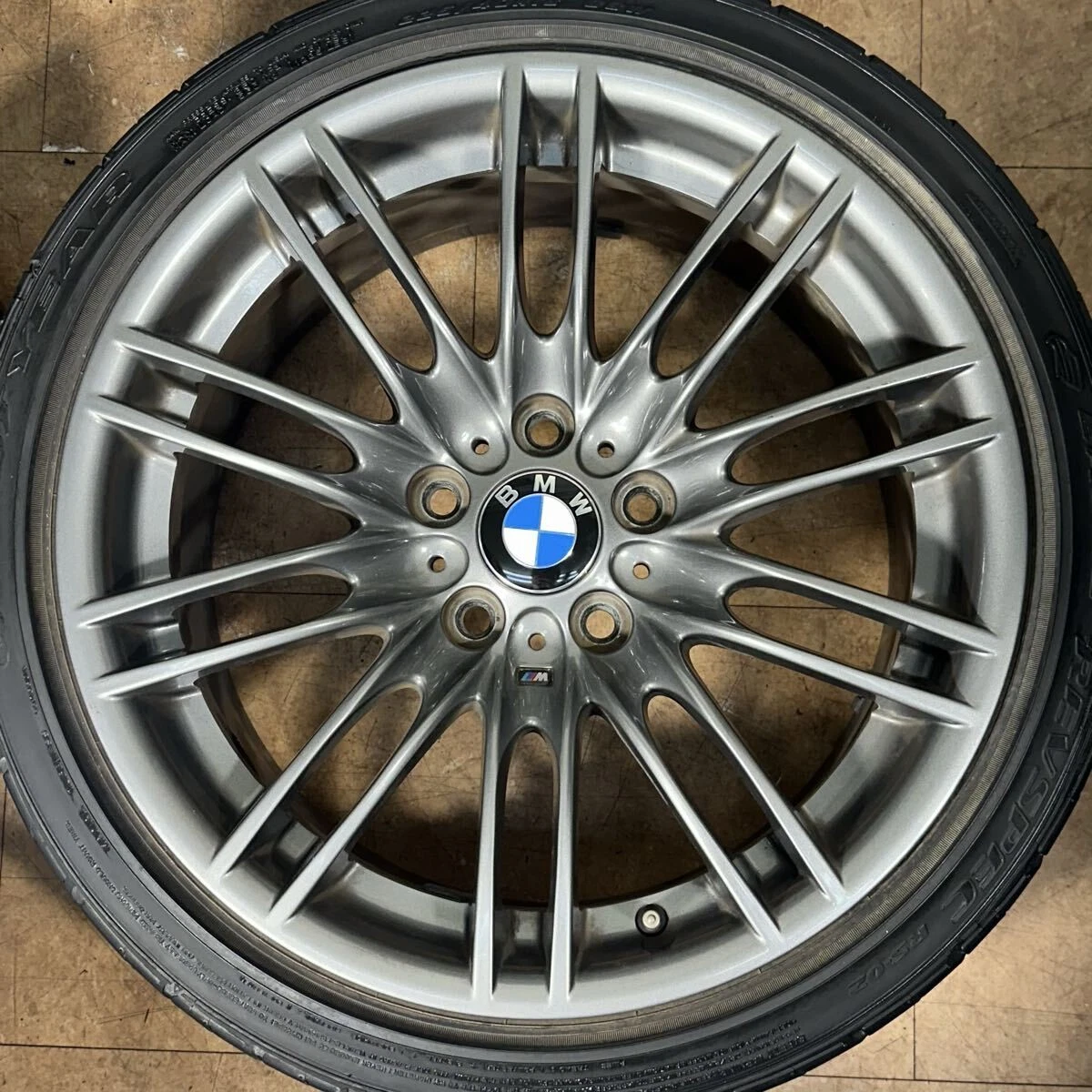 JDM BMW E92 M3 OEM 188.5J +29 9.5J +23 PCD120 Double Spoke 260M GOODYE No Tires - Image 5