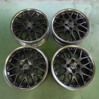 JDM Genuine VW BBS RS764 rim polish specification gunmetal discs 4H 16 No Tires