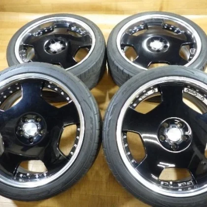 JDM Deep-rim WORK Lanvec LD1 wheels with 4Book 5H-114.3 209J+35 245/40 No Tires