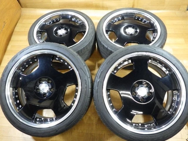 JDM Deep-rim WORK Lanvec LD1 wheels with 4Book 5H-114.3 209J+35 245/40 No Tires