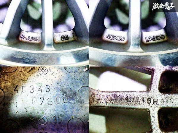 JDM Genuine Nissan DR30 late model R30 Skyline standard wheels 4-wheel No Tires - Image 9