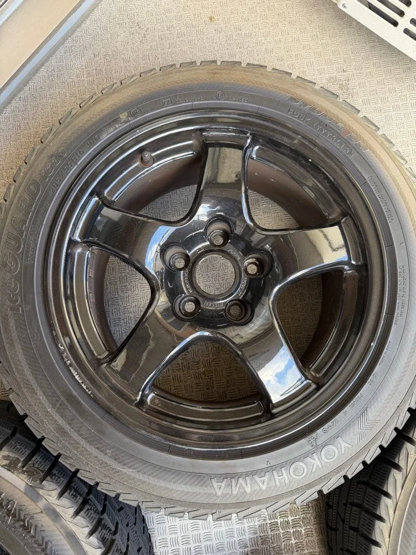 JDM GT-R 32 genuine 16-inch aluminum studless tires 205/55 R16 4-book No Tires - Image 4
