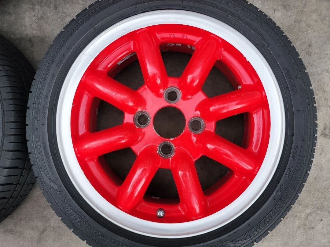 JDM Eight spoke 14x6J 4H100 +38 165/55R14 No Tires - Image 5