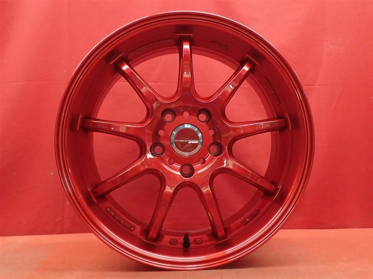 JDM WORK EMOTION D9R Wheels 4-Bolt Pattern 7.5/8.5J-18 PCD120 5x120 +3 No Tires - Image 5