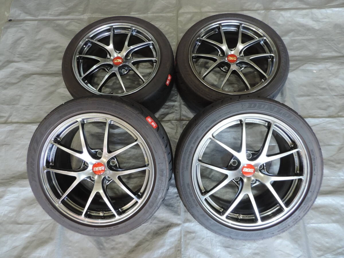 JDM Used BBS RI-A 025 wheels 189J+50 offset 5x120 bolt pattern Dunlop No Tires