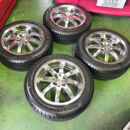 JDM DEEPSRACING Nothing Limited Mugen NR 156.5J +45 PCD100 4-Pack Set No Tires