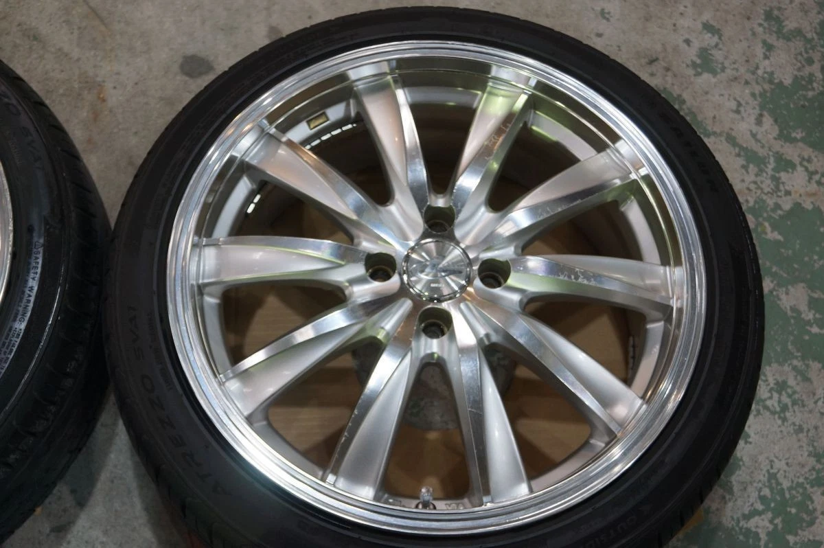 JDM A Delivery 2013 Leonis CX 17 deep rims 4H100 7J+45 195/45R17 for F No Tires - Image 4