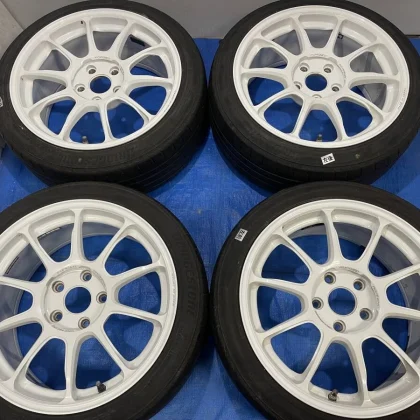 JDM Rare White ZE40 lightweight forging RAYS 17x8J +48 114.3/5BS 205/4 No Tires