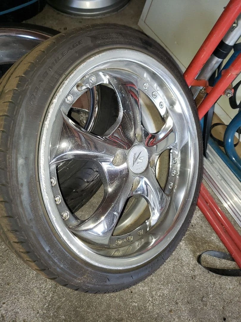 JDM 15 deep rim wheel work kf vs No Tires - Image 7