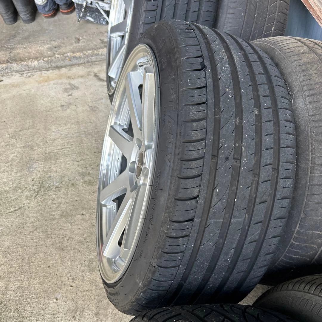 JDM 20silver 5-spoke wheel set No Tires - Image 5