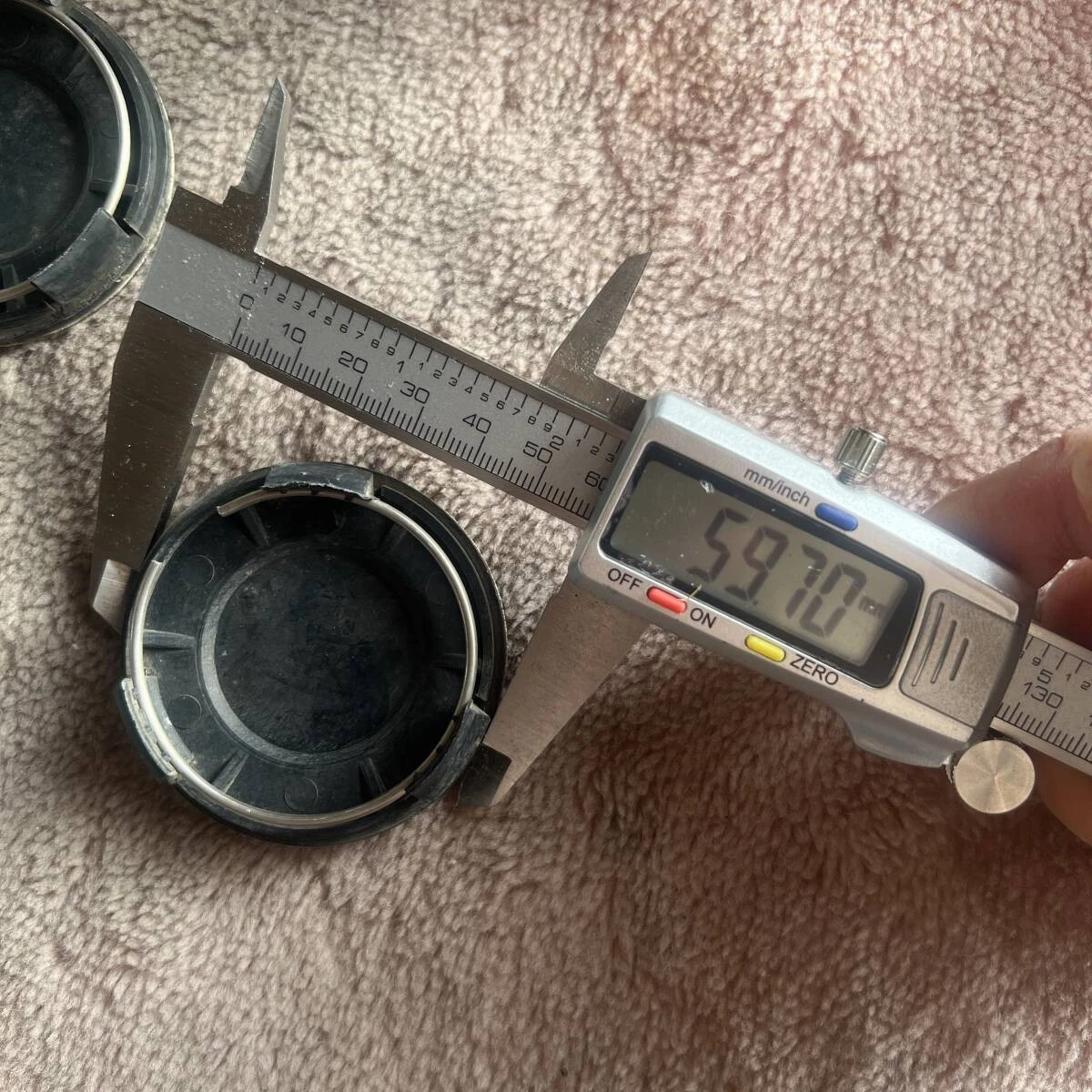 JDM C177-36WORK work VS aluminum wheel center caps used 4 pieces outer No Tires - Image 5