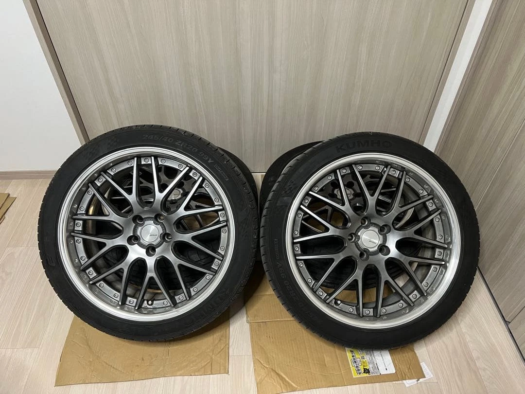 JDM WORK Lanvec LM1 20 tire and wheel set 4 books No Tires