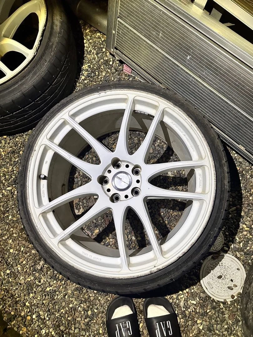 JDM WORK EMOTION CR Kiwami 1910.5j 11j No Tires - Image 5