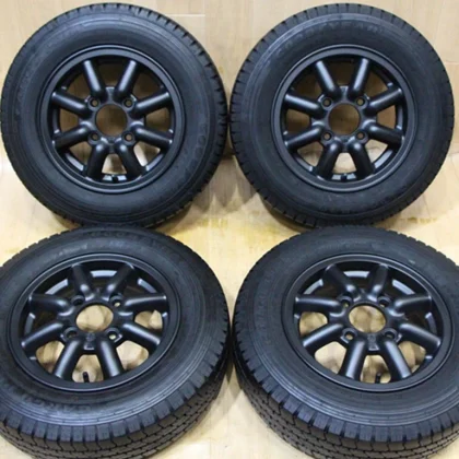 JDM C87 Rare Black Racing BR Black Racing 12X4.5J+45 PCD110 145R12 6PR No Tires