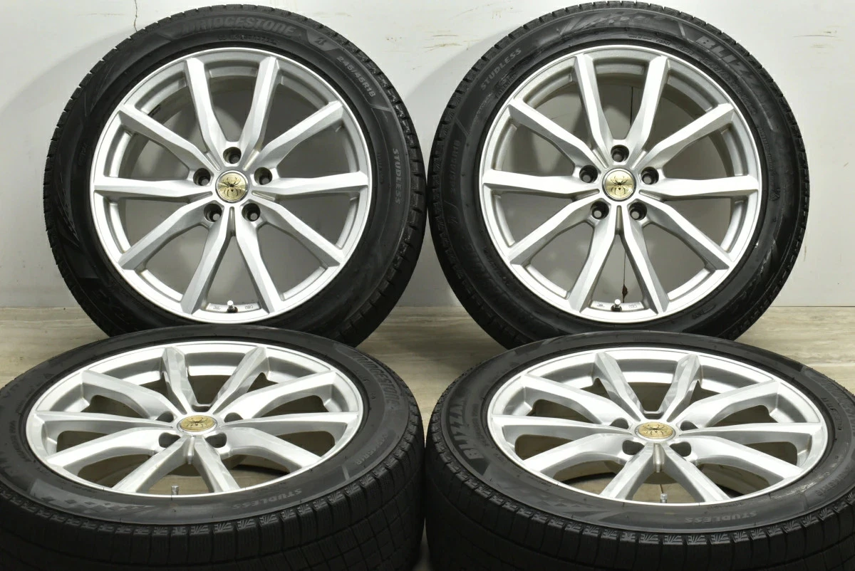 JDM Used 4-Book Wheel Set: 188.0J x 18 +45 PCD 114.3 245/45R18 100Q wi No Tires - Image 2
