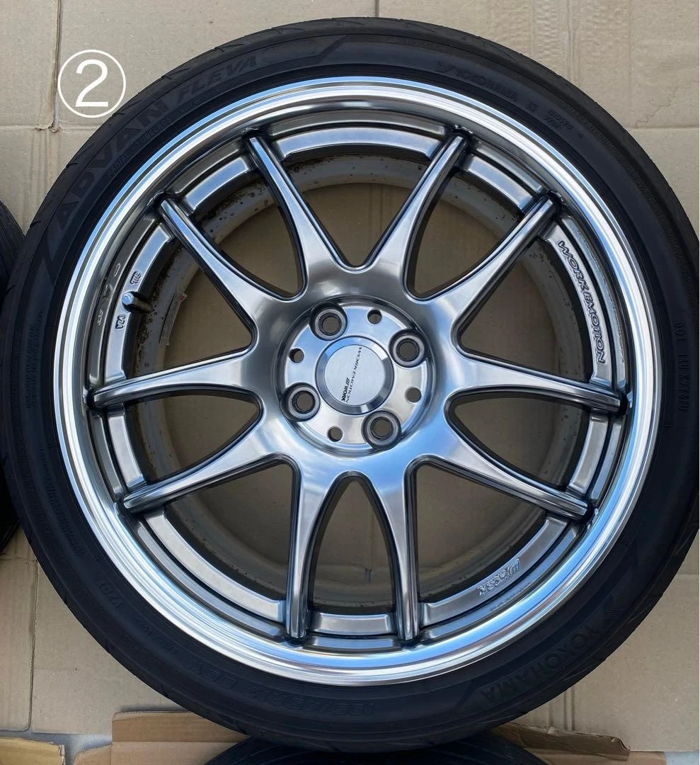 JDM WORK emotion CR2P 17-inch 4-hole PCD100 No Tires - Image 4