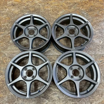 JDM Rare P1 Racing 155.5J+42 PCD100 4-lug 4H wheels for light vehicles No Tires