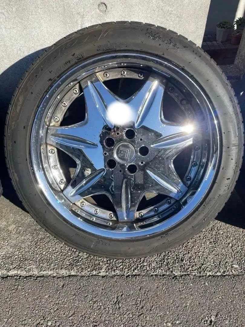 JDM ok 20work Black 5 spoke No Tires - Image 3