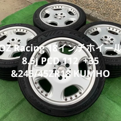 JDM OZ Racing 18-inch wheels & 245/45ZR18 KUMHO No Tires