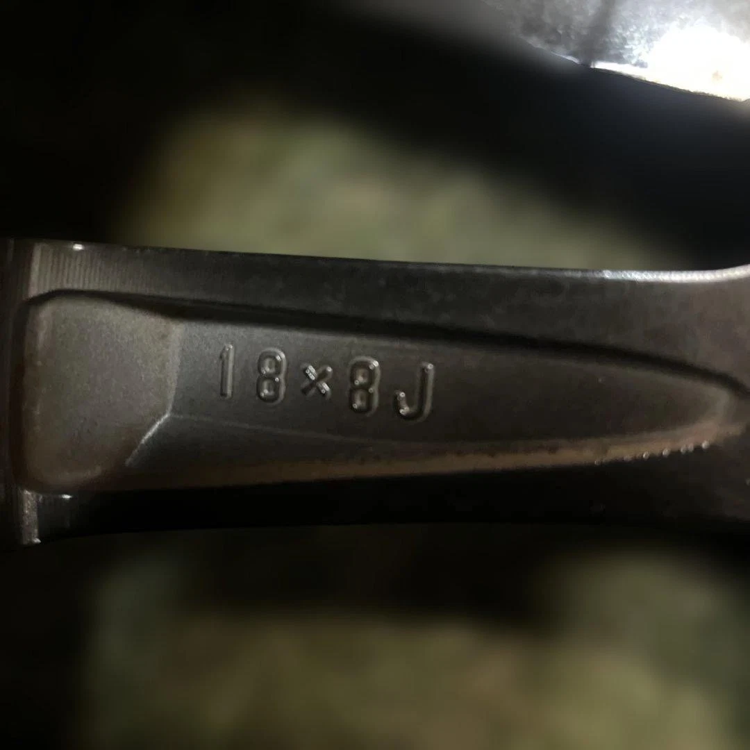 JDM Toyota Crown Athlete 18 Black Finish Genuine Wheels 4-Piece Set No Tires - Image 5