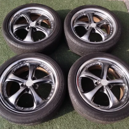 JDM WORK VS-KF 184-inch wheels 7.5j +52 offset PCD 114.3 drift black b No Tires