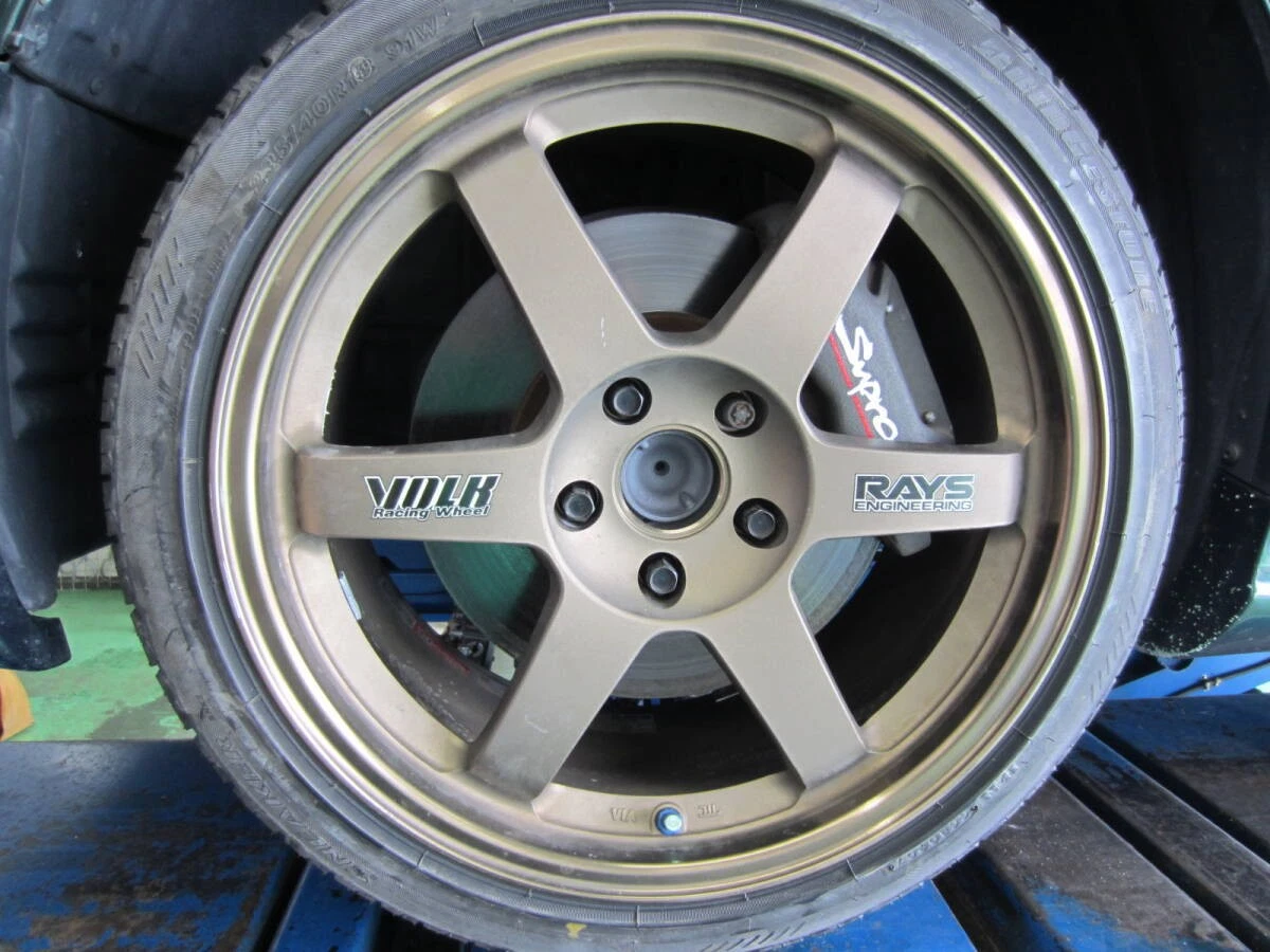 JDM TE37 Bronze 18x8.5J+40 1Book supra caliper clearance spare for JZA No Tires - Image 4