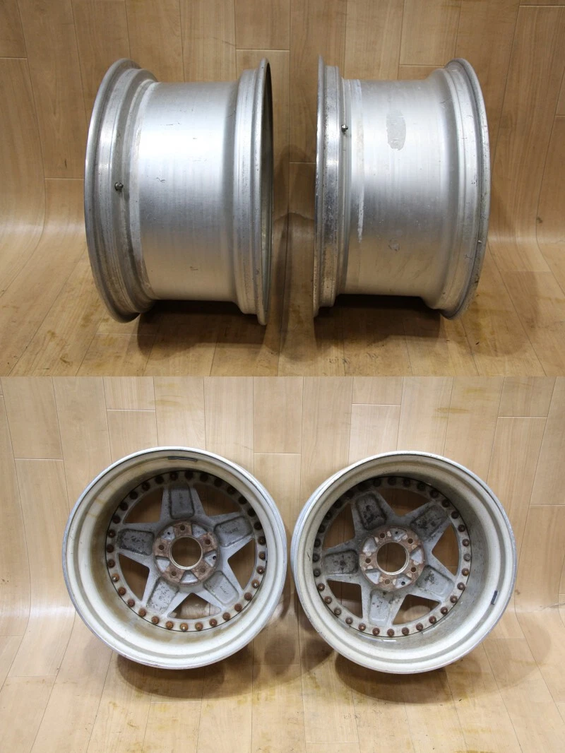 JDM B666 Deep Rim Out of Production 3-Piece Rare WORK MADEL 17x9J+47 9 No Tires - Image 8