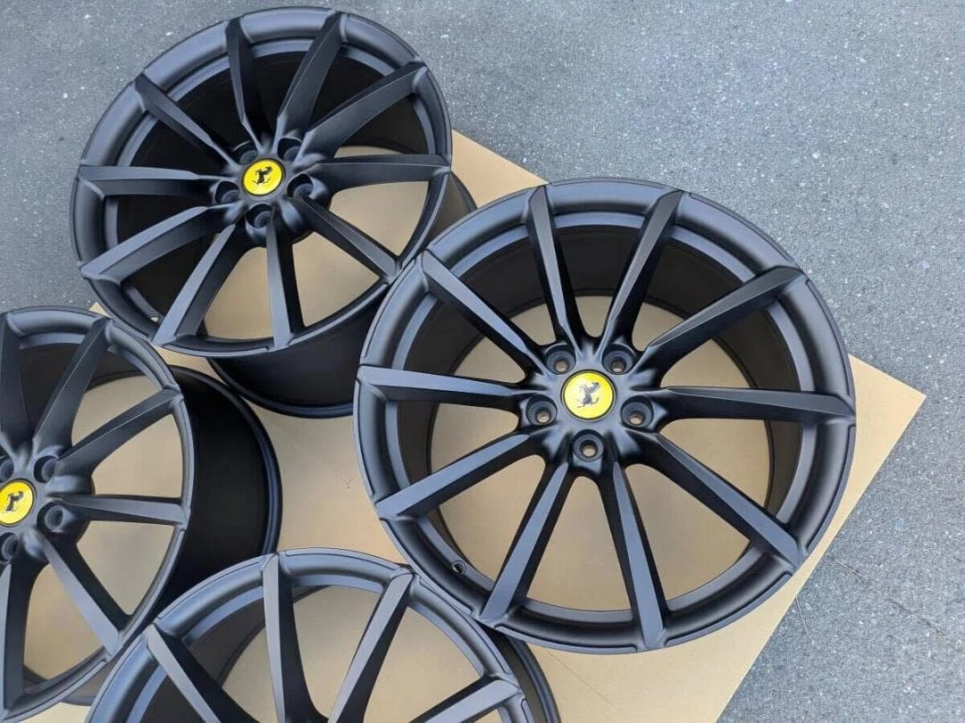 JDM Forging Ferrari F12 Bell Linetta Genuine 20 Semi-Gloss Black Paint No Tires - Image 3