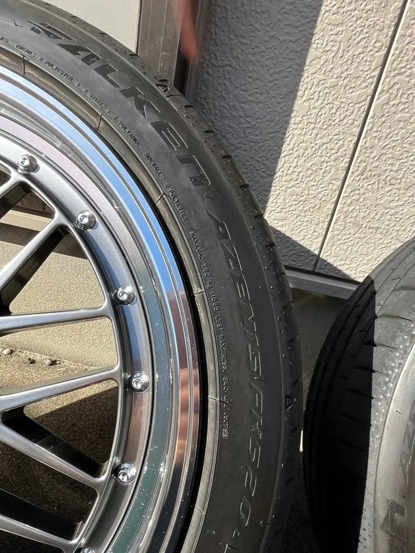 JDM Wheel & Tire Set BBS DB-BKBD forging LM19 FALKEN No Tires - Image 8