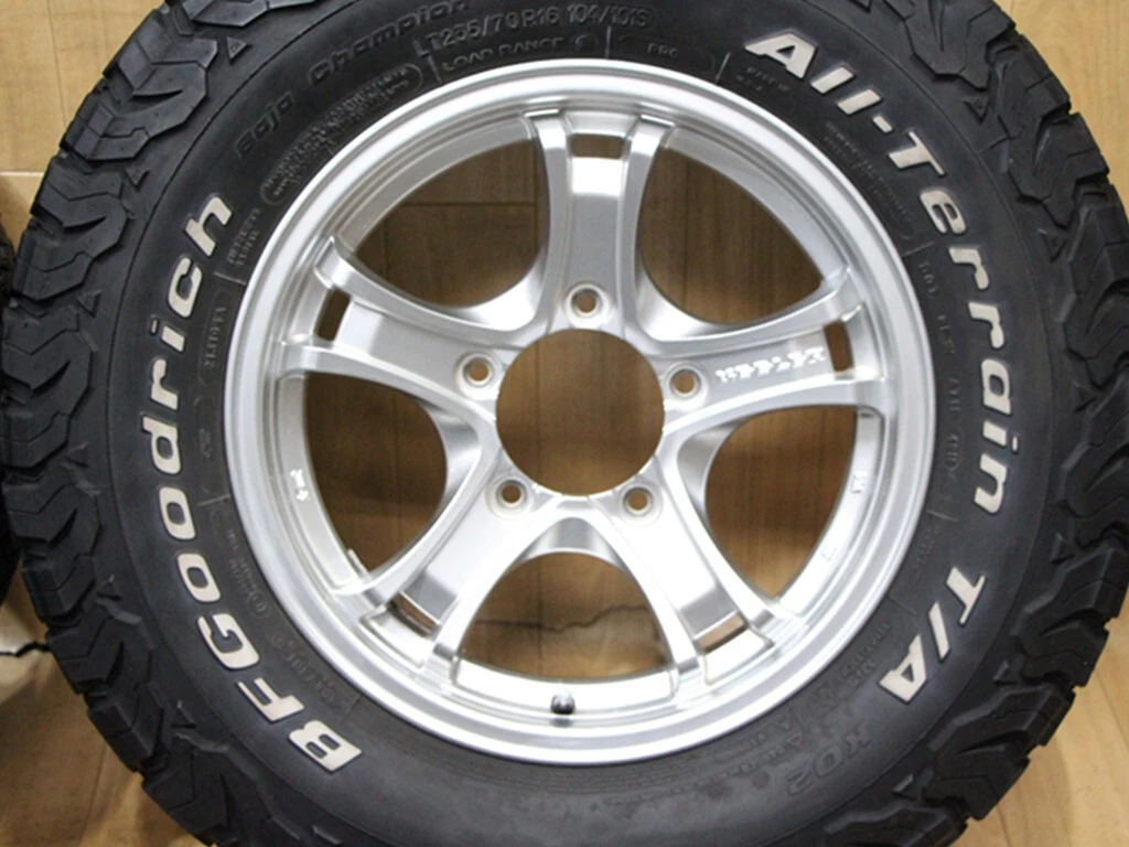 JDM C86 WEDS KEELER 16X5.5J+22 PCD139.7 JWL-T Goodrich 235/70R16 LT ti No Tires - Image 3