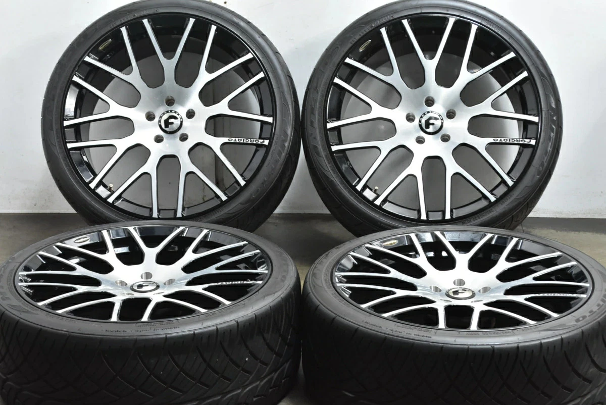 JDM Used FORGIATO 4-Book Set 229.5J x 22+20 PCD 120 265/35R22 102W wit No Tires - Image 2