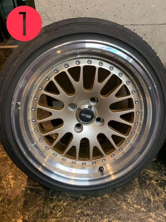 JDM BMS stepped rim deep rim 158J almost with tire No Tires - Image 2