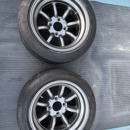 JDM Rare Watanabe Racing Service Watanabe eight-spoke 15-inch 9J-13 R- No Tires