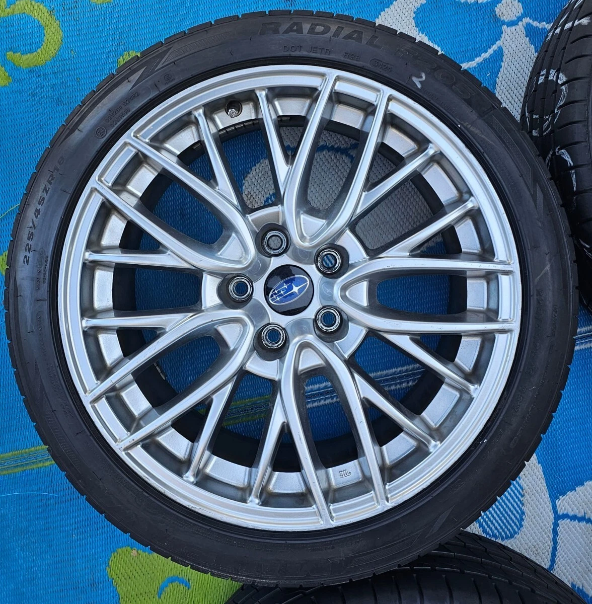 JDM Subaru WRX S4 genuine optional wheels 18-inch 8.5J +55 pcd 114.3 w No Tires - Image 3