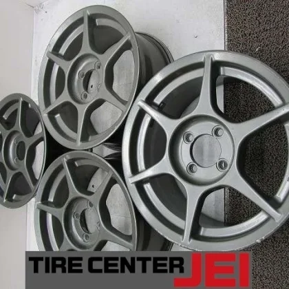 JDM 15P1 Racing 7J+45 100 Used Aluminum Wheels Set of 4 A15-5834 No Tires