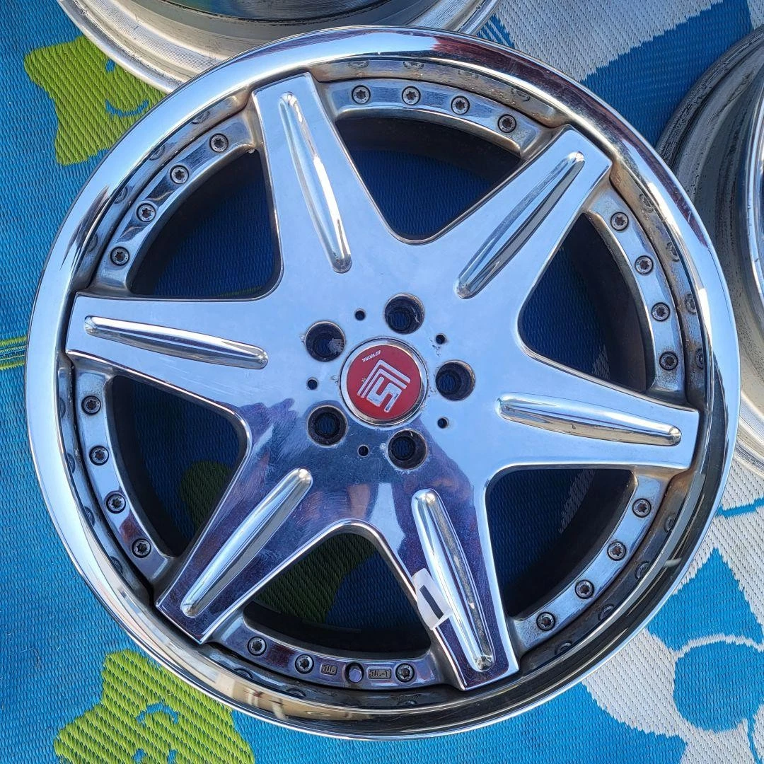 JDM WORK LS406 aluminum wheels 208.5J +38 9.5 No Tires - Image 2