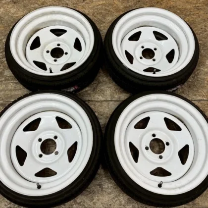 JDM Rare TC01 Iron Chin 158J+20 PCD100 4-hole 4H Deep Rim for Civic Ro No Tires