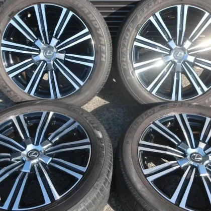 JDM Clean Lexus LX570 tires PCD150 5-lug 275/50R21 polished finish No Tires