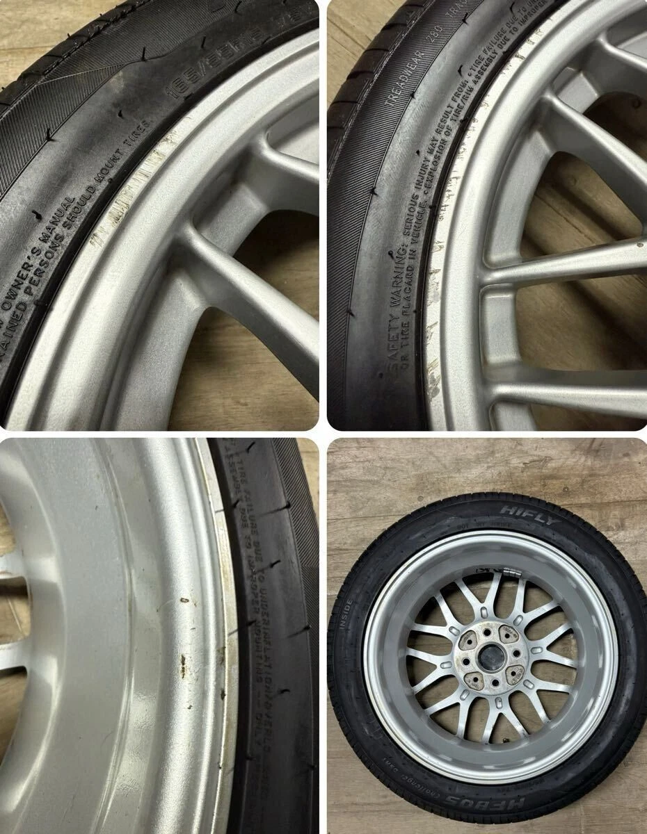 JDM BBS RX280 155J+40 Copen OEM Wheel and Tire Set BBS No Tires - Image 7