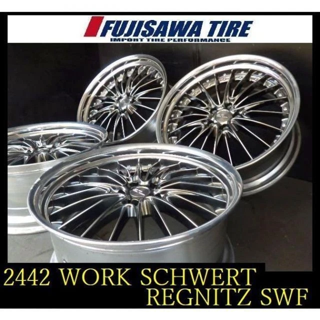 JDM 2442T0320609WORK SCHWERT REGNITZ SWF21x9.5J 5 holes PCD114.3 +354B No Tires