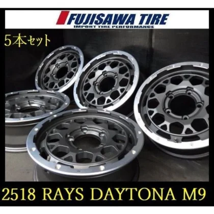 JDM 2518 RAYS DAYTONA M9 16x5.5J 5-hole PCD139.7 +20 5-piece set RA No Tires