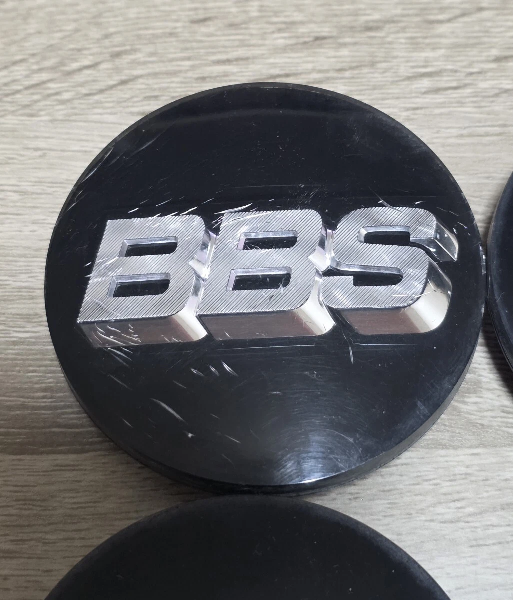 JDM Rare silverletter BBS center caps 70mm for RF LM RG-F RE-L RE-L2 a No Tires - Image 4