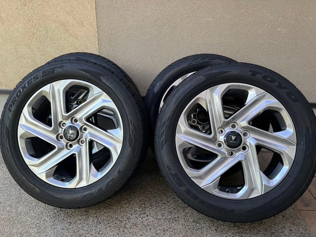 JDM Land Cruiser 300 Modellista 21 Aluminum Tire Set Land Cruiser 300 No Tires