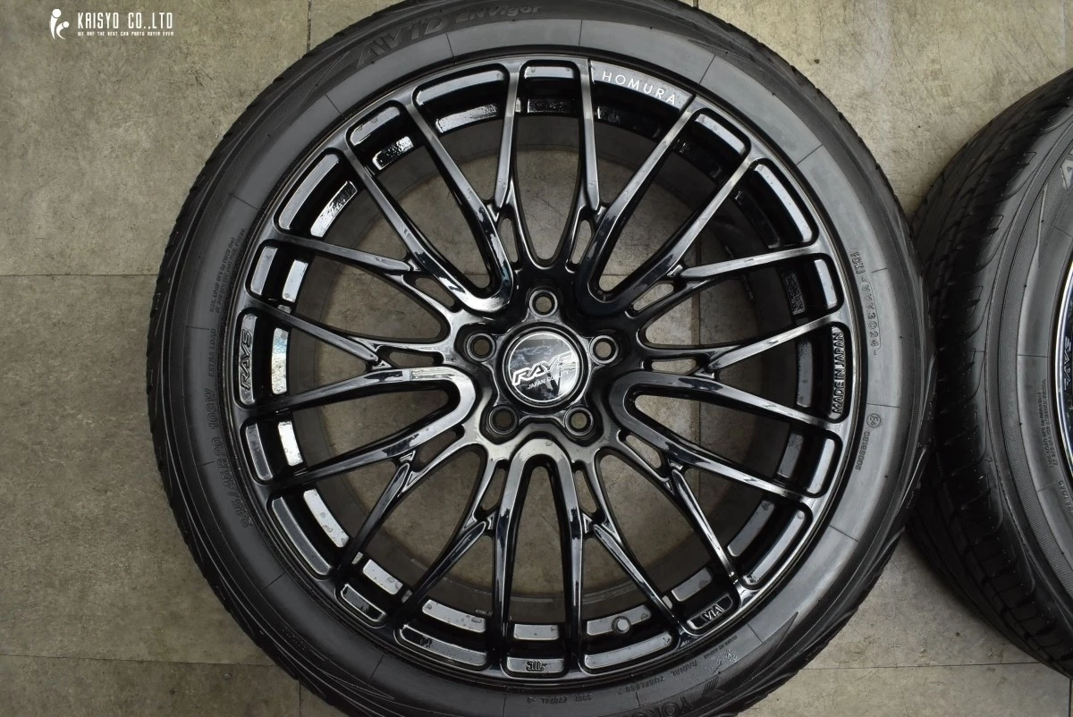 JDM Good condition RAYS HOMURA 2x10 BLACK CLEAR EDITION 20-inch 8.5J + No Tires - Image 3