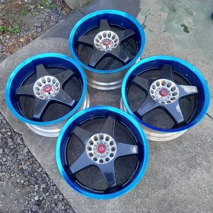 JDM Racing Sparco 167J 8J PCD114.3 5H 4-Piece Set for S15 Silvia R32 R No Tires