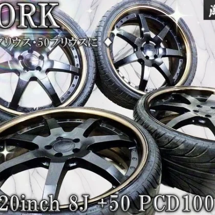 JDM For 30 Prius and 50 Prius WORK Gnosis GS3 208J +50 PCD100 5H Popul No Tires