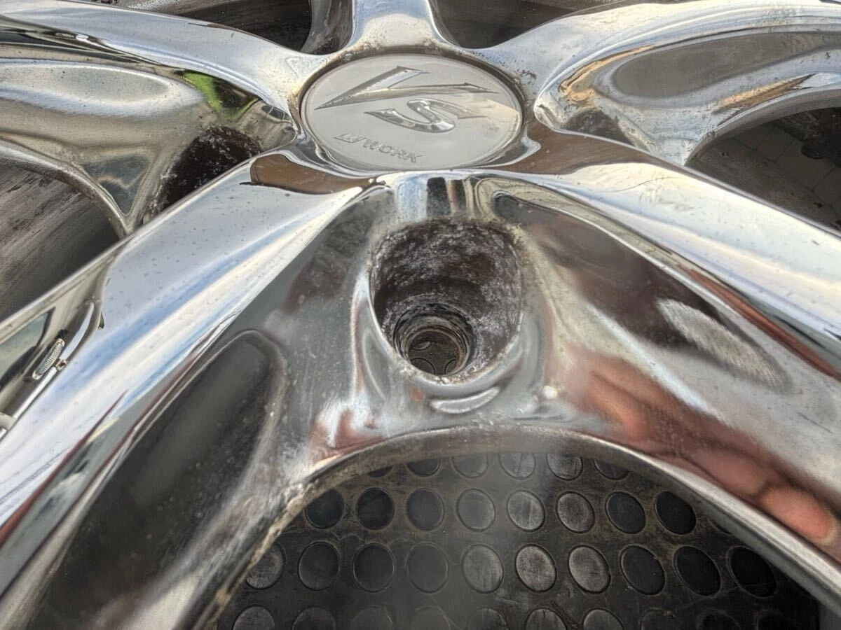 JDM WORK VS-KF Plated 18114.3 5-Hole 9j +45 O-Disk 2Book VS KF Old Dis No Tires - Image 4