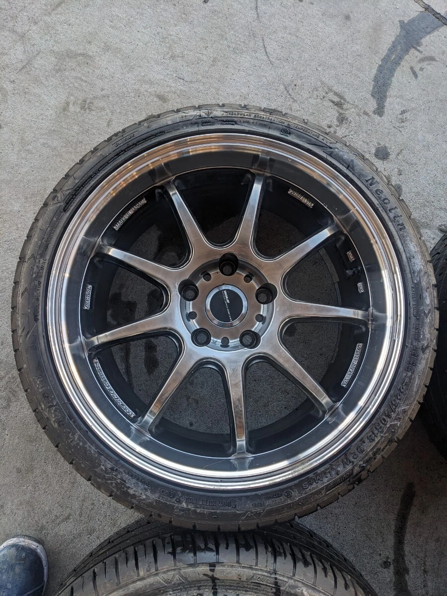 JDM WORK EMOTION D9R 4-Piece Set for BMW 18-inch 8.5J PCD120 5H 5-Lug No Tires - Image 4