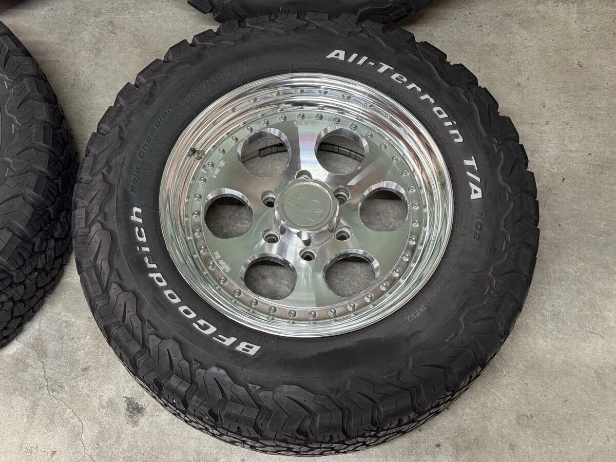 JDM MEIWA ELFORD Bloodstock 3P Polished 176H 6x139.7 PCD 8J+13 265/65R No Tires - Image 6